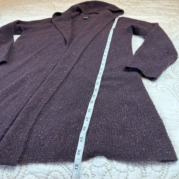 Eileen Fisher boucle hooded long cardigan - Picture 4 of 8